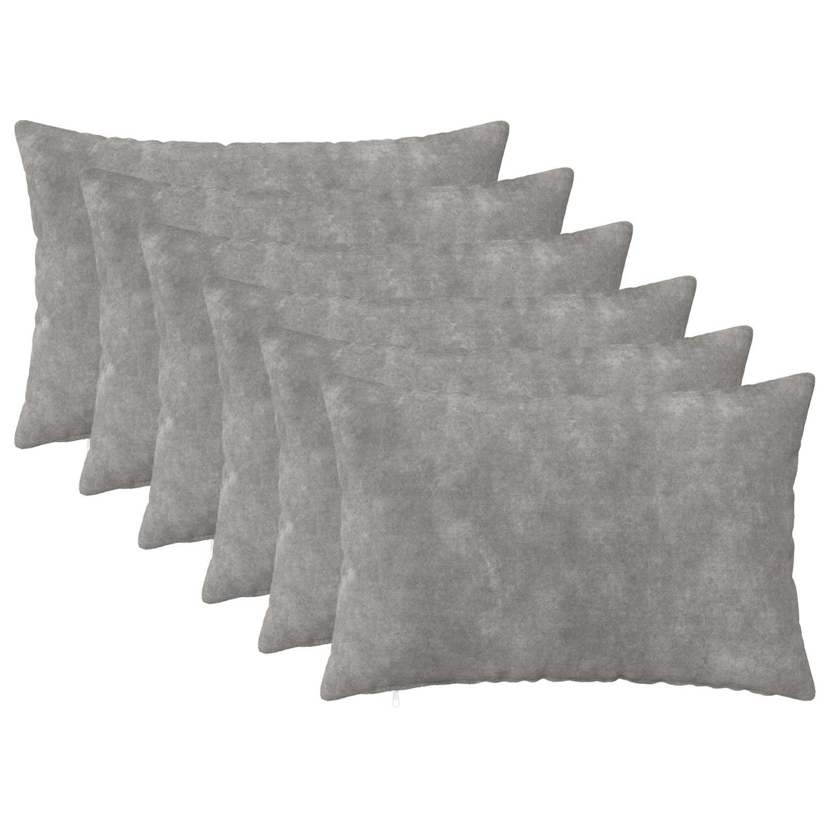 Vidaxl kussensloop 6 pcs heerlen lichtgrijs 40 x 60 cm