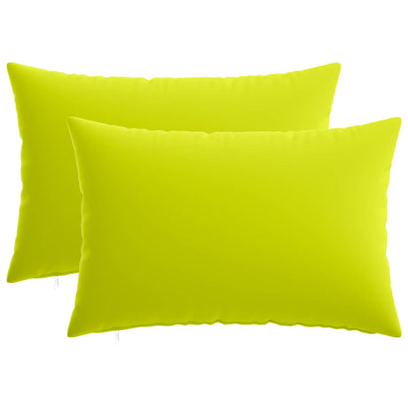 Vidaxl kussensloop 2 pcs heerlen helder groen 40 x 60 cm polyester