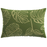 Vidaxl kussensloop 2 pcs heerlen bladontwerp 40 x 60 cm polyester