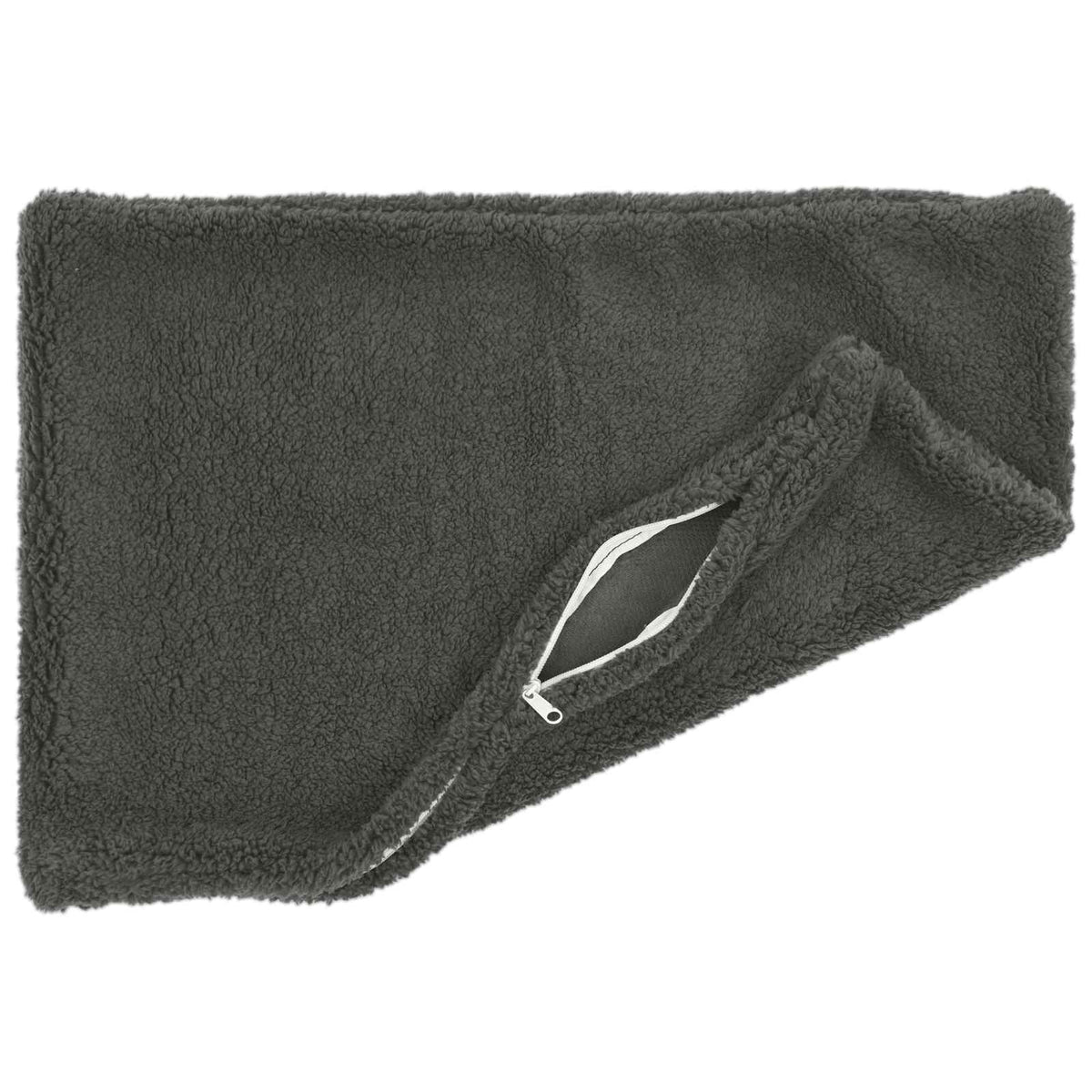 Vidaxl kussensloop 2 pcs heerlen donkergrijs 40 x 60 cm bouclé
