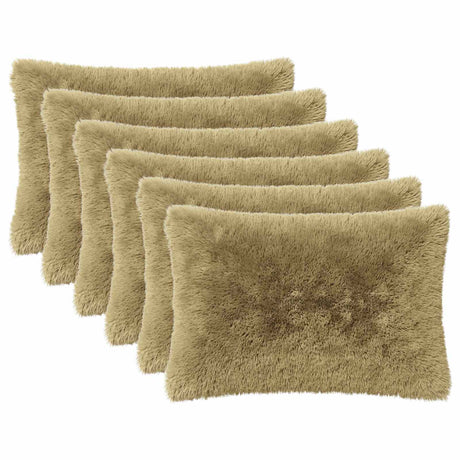 Vidaxl kussensloop 6 pcs heerlen lichtgroen 40 x 60 cm pv fleece
