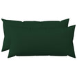Vidaxl kussensloop 2 st heerlen donkergroen 40 x 70 cm stof