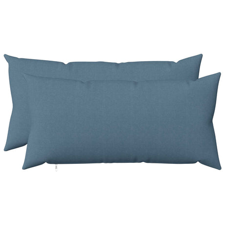 Vidaxl kussensloop 2 st heerlen jeans blauw 40 x 70 cm stof