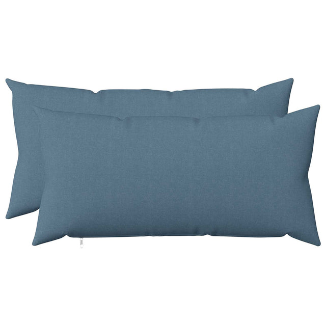 Vidaxl kussensloop 2 st heerlen jeans blauw 40 x 70 cm stof