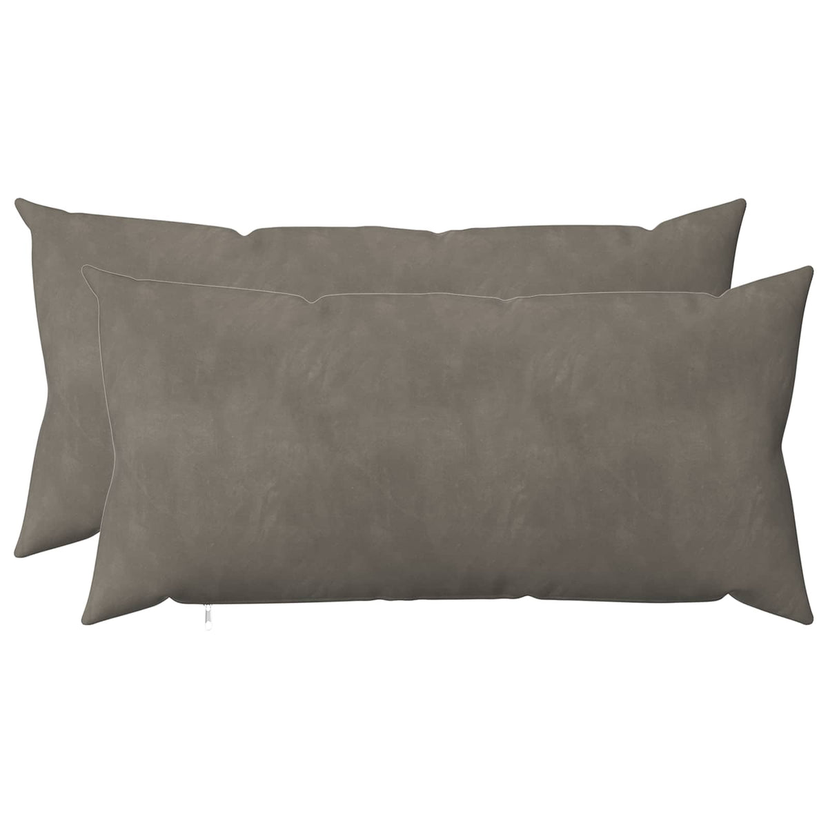 Vidaxl kussensloop 2 pcs heerlen lichtgrijs 40 x 70 cm fluweel