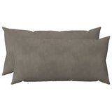 Vidaxl kussensloop 2 pcs heerlen lichtgrijs 40 x 70 cm fluweel