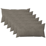 Vidaxl kussensloop 6 pcs heerlen lichtgrijs 40 x 70 cm fluweel