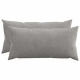Vidaxl kussensloop 2 pcs heerlen lichtgrijs 40 x 70 cm corduroy