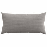 Vidaxl kussensloop 6 pcs heerlen lichtgrijs 40 x 70 cm corduroy