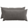 Vidaxl kussensloop 2 pcs heerlen donkergrijs 40 x 70 cm corduroy