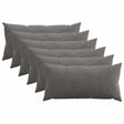 Vidaxl kussensloop 6 pcs heerlen donkergrijs 40 x 70 cm corduroy
