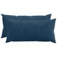 Vidaxl kussensloop 2 pcs heerlen marineblauw 40 x 70 cm corduroy