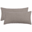Vidaxl kussensloop 2 pcs heerlen lichtgrijs 40 x 70 cm bouclé