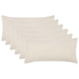 Vidaxl kussensloop 6 pcs heerlen crèmekleurig 40 x 70 cm bouclé