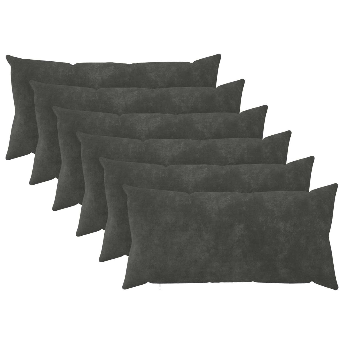 Vidaxl kussensloop 6 pcs heerlen antraciet 40 x 70 cm