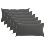 Vidaxl kussensloop 6 pcs heerlen antraciet 40 x 70 cm polyester