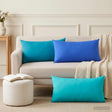 Vidaxl kussensloop 6 pcs heerlen koninklijk blauw 40 x 70 cm polyester