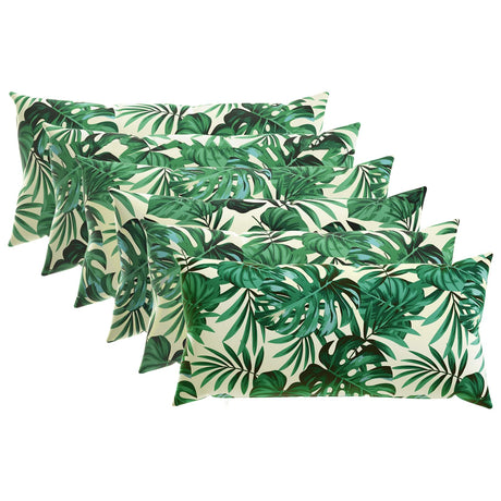 Vidaxl kussensloop 6 pcs heerlen bladpatroon 40 x 70 cm polyester
