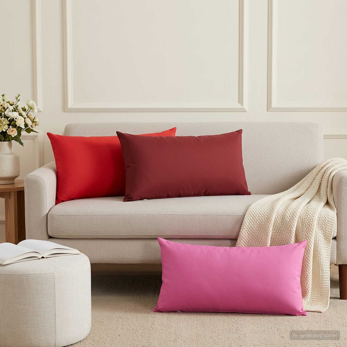 Vidaxl kussensloop 2 pcs heerlen roze 40 x 80 cm polyester