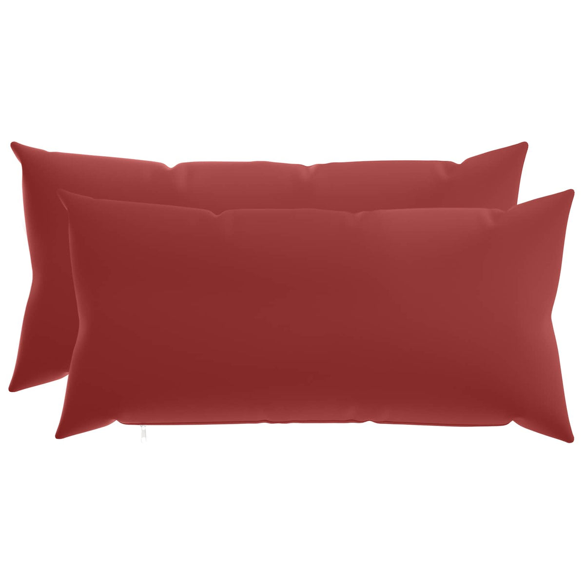 Vidaxl kussensloop 2 pcs heerlen wijnrood 40 x 70 cm polyester