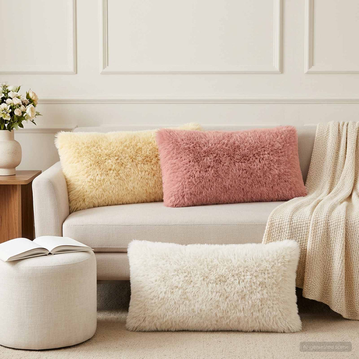 Vidaxl kussensloop 12 pcs heerlen wit 40 x 80 cm pv fleece