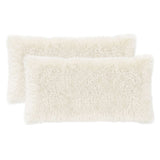 Vidaxl kussensloop 2 pcs heerlen wit 40 x 70 cm pv fleece