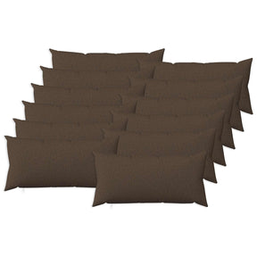 Vidaxl kussensloop 12 st heerlen taupe 40 x 80 cm stof