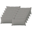 Vidaxl kussensloop 12 st heerlen wolkengrijs 40 x 80 cm stof