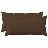 Vidaxl kussensloop 2 st heerlen bruin 40 x 80 cm stof