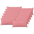 Vidaxl kussensloop 12 st heerlen roze 40 x 80 cm stof