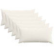 Vidaxl kussensloop 6 pcs heerlen crèmekleurig 40 x 80 cm corduroy