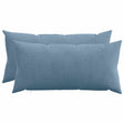 Vidaxl kussensloop 2 pcs heerlen blauw 40 x 80 cm corduroy