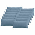 Vidaxl kussensloop 12 pcs heerlen blauw 40 x 80 cm corduroy