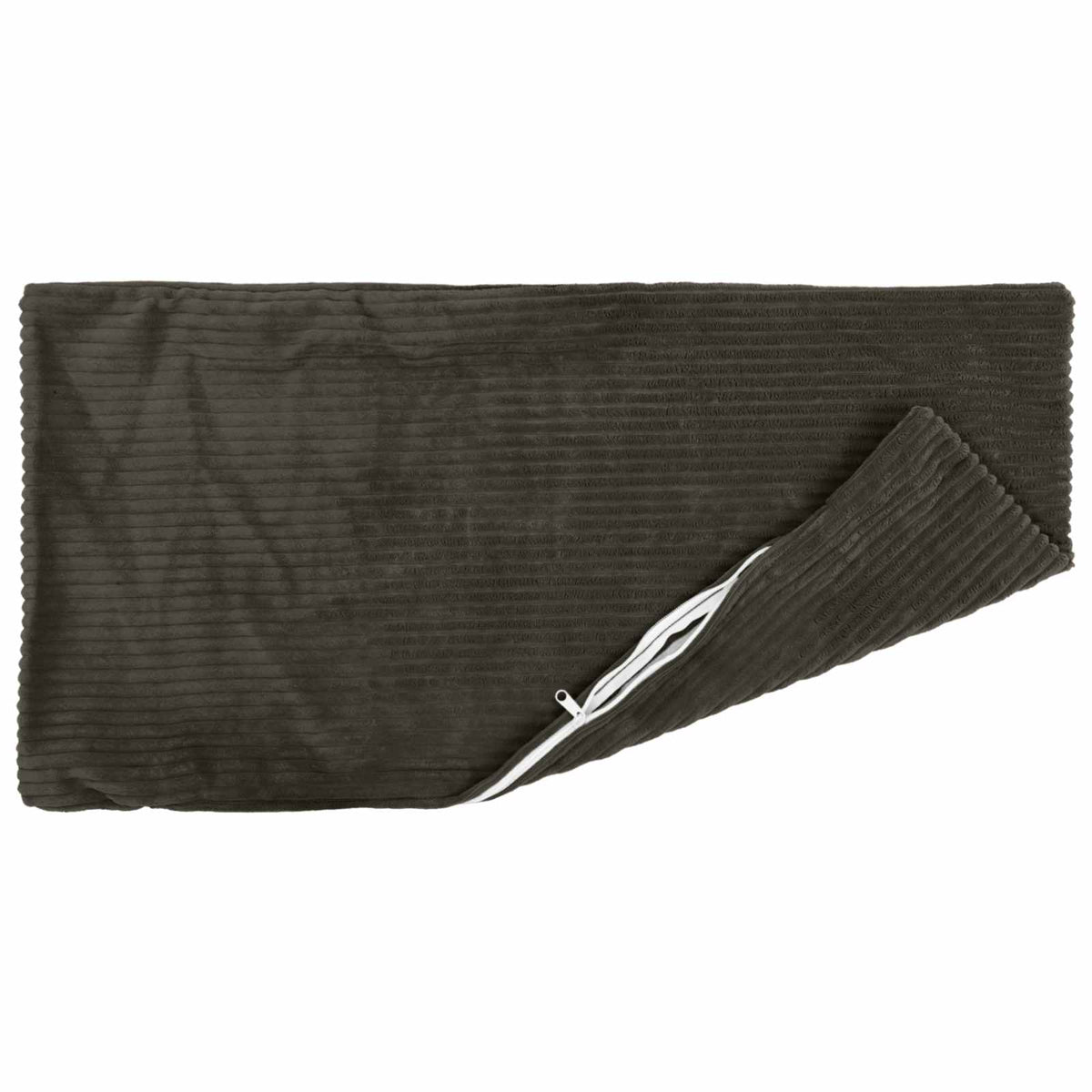 Vidaxl kussensloop 12 pcs heerlen antracietkleurig 40 x 80 cm corduroy