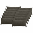 Vidaxl kussensloop 12 pcs heerlen antracietkleurig 40 x 80 cm corduroy