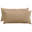 Vidaxl kussensloop 2 pcs heerlen bruin 40 x 80 cm corduroy