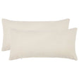 Vidaxl kussensloop 2 pcs heerlen crèmekleurig 40 x 80 cm bouclé