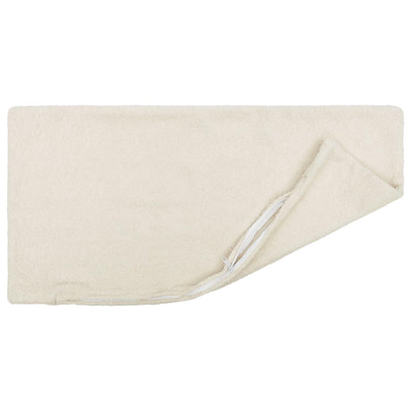 Vidaxl kussensloop 12 pcs heerlen crèmekleurig 40 x 80 cm bouclé