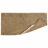 Vidaxl kussensloop 2 pcs heerlen taupe 40 x 80 cm microfiber fleece