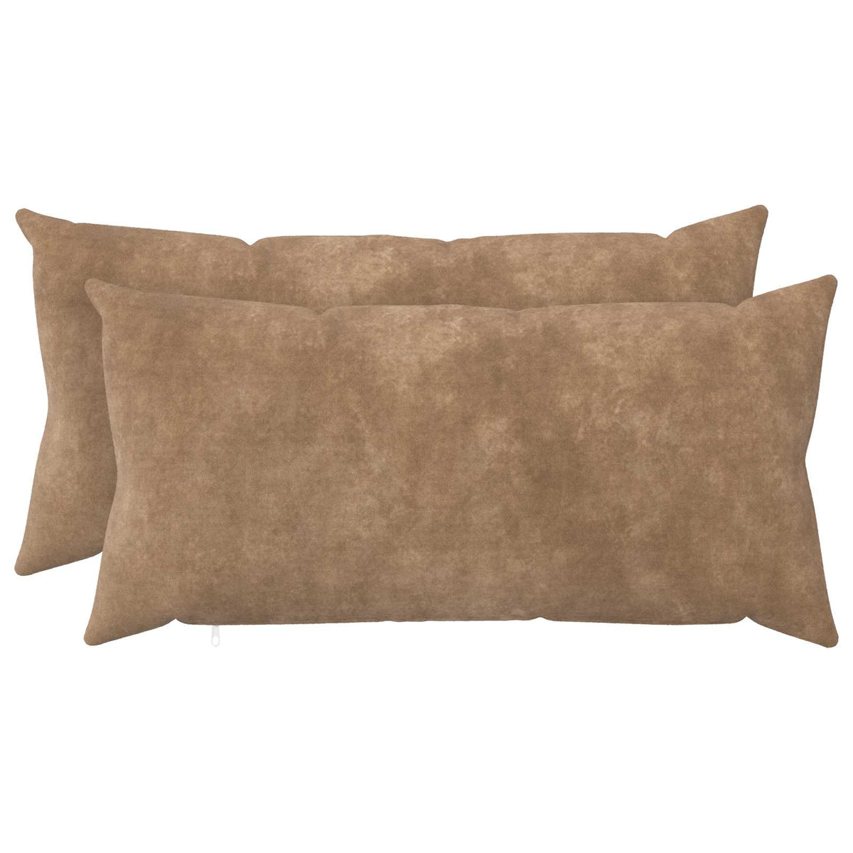 Vidaxl kussensloop 2 pcs heerlen taupe 40 x 80 cm microfiber fleece