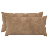 Vidaxl kussensloop 2 pcs heerlen taupe 40 x 80 cm microfiber fleece