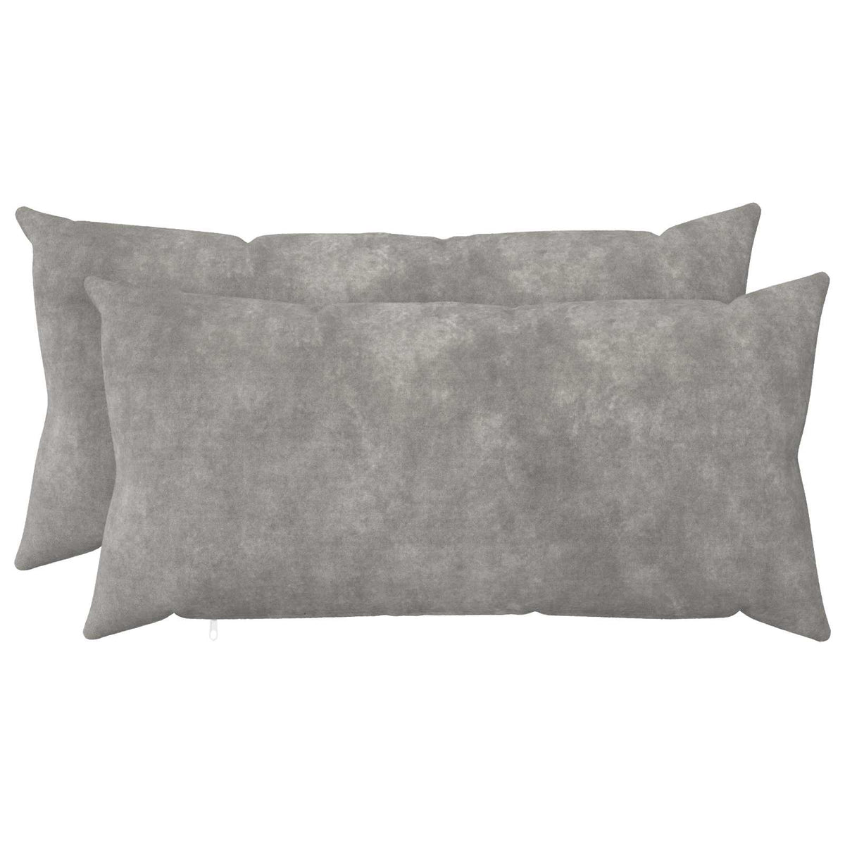 Vidaxl kussensloop 2 pcs heerlen lichtgrijs 40 x 80 cm