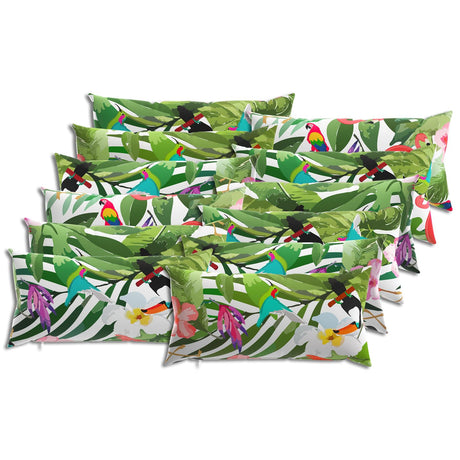 Vidaxl kussensloop 12 pcs heerlen meerkleurig 40 x 80 cm polyester