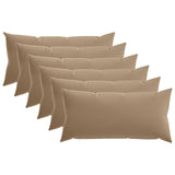 Vidaxl kussensloop 6 st heerlen taupe 40 x 80 cm polyester