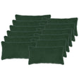 Vidaxl kussensloop 12 pcs heerlen donkergroen 40 x 80 cm bouclé