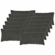Vidaxl kussensloop 12 pcs heerlen donkergrijs 40 x 80 cm bouclé