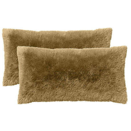 Vidaxl kussensloop 2 pcs heerlen lichtgroen 40 x 80 cm pv fleece