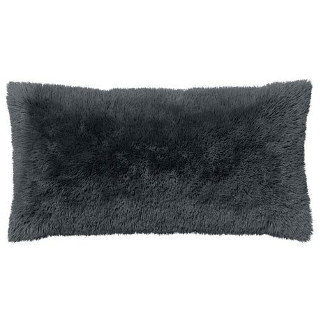 Vidaxl kussensloop 6 pcs heerlen antracietkleurig 40 x 80 cm pv fleece