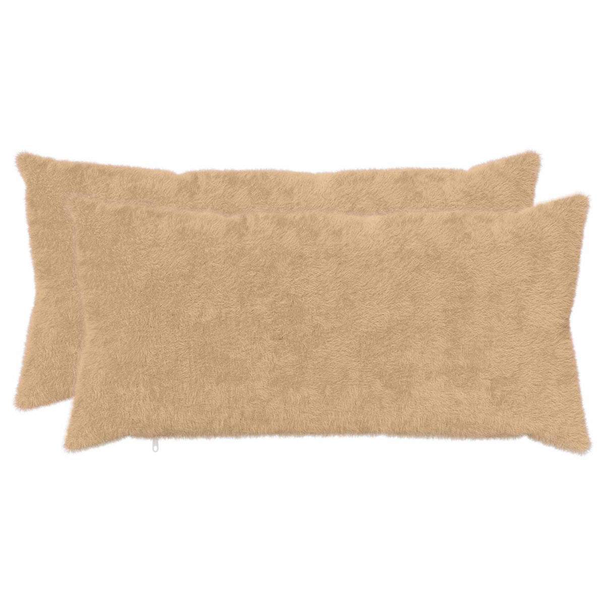 Vidaxl kussensloop 2 st heerlen crèmekleurig 40 x 80 cm