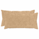 Vidaxl kussensloop 2 st heerlen crèmekleurig 40 x 80 cm